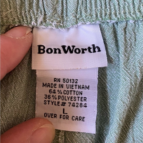 Light Green Textured Pants - Picture 4 of 4